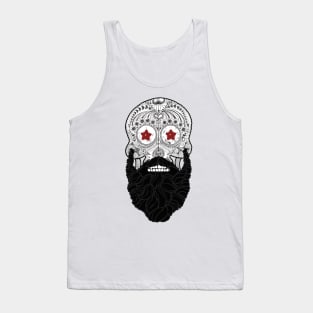 Sugar Skull Beard Tank Top